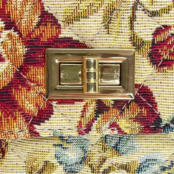 Persaman New York Tapestry Floral Shoulder Bag w/ Chain Strap - Picture 6 of 15